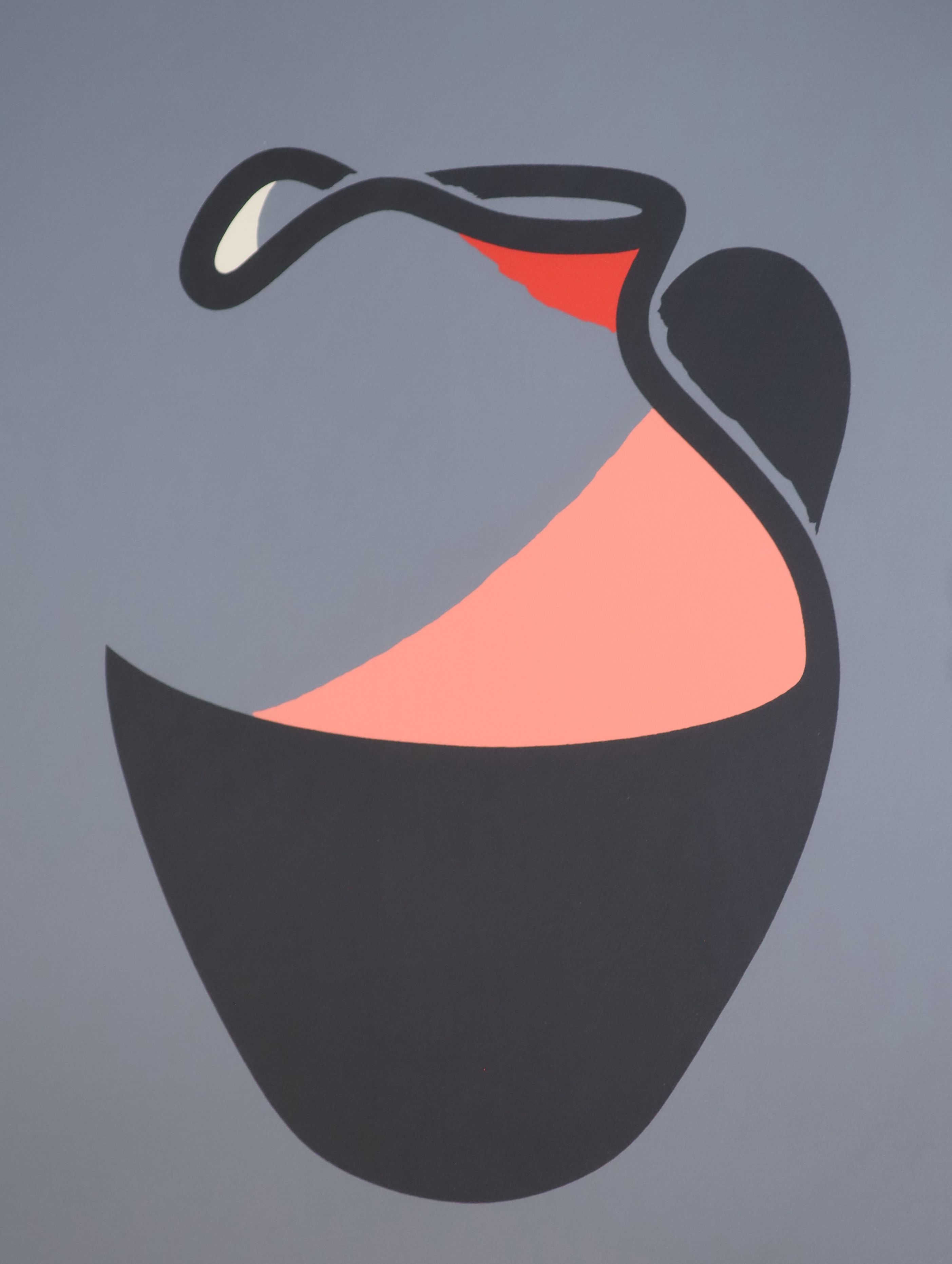 Patrick Caulfield (1936-2005), 'Pink Jug', screenprint in colours, 76 x 59.5cm